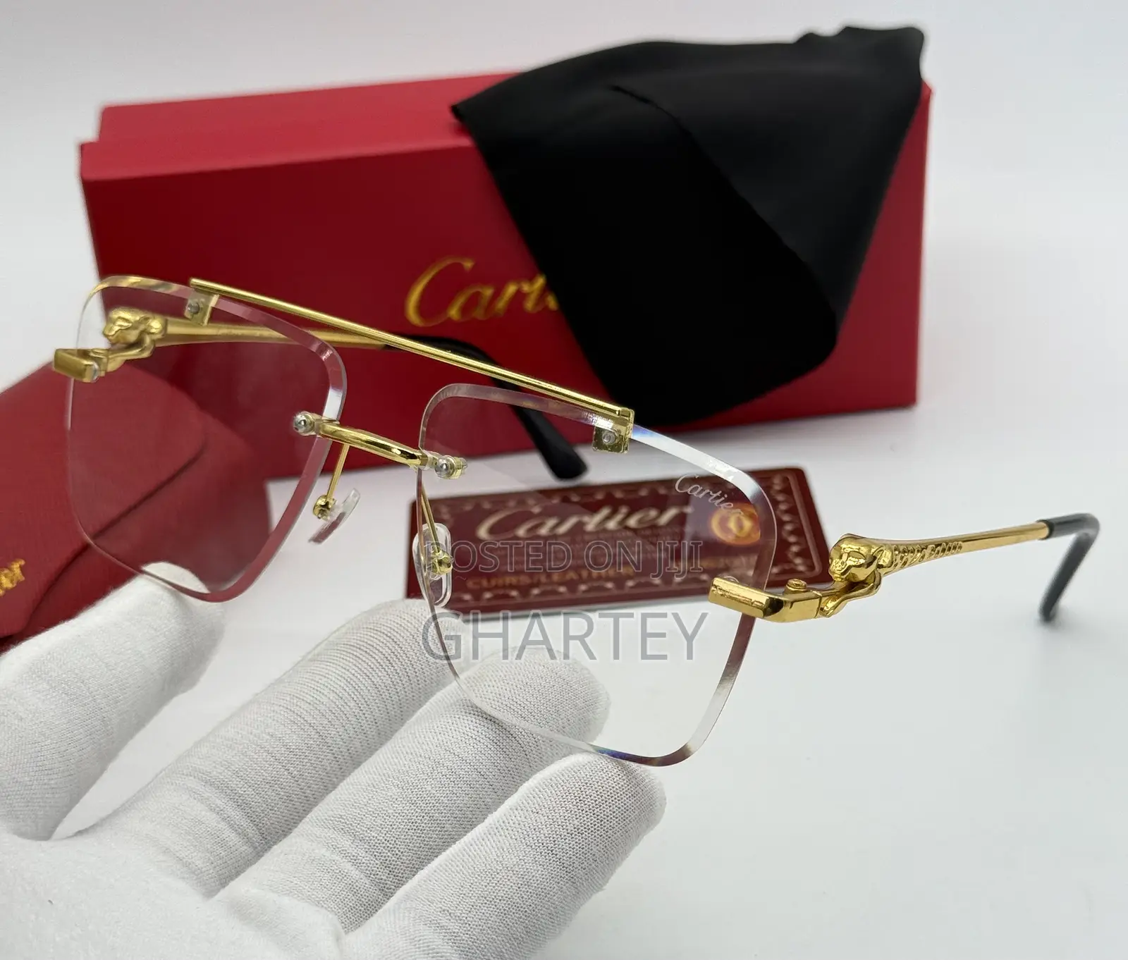 Unique Designed Plain Cartier Glasses for Men