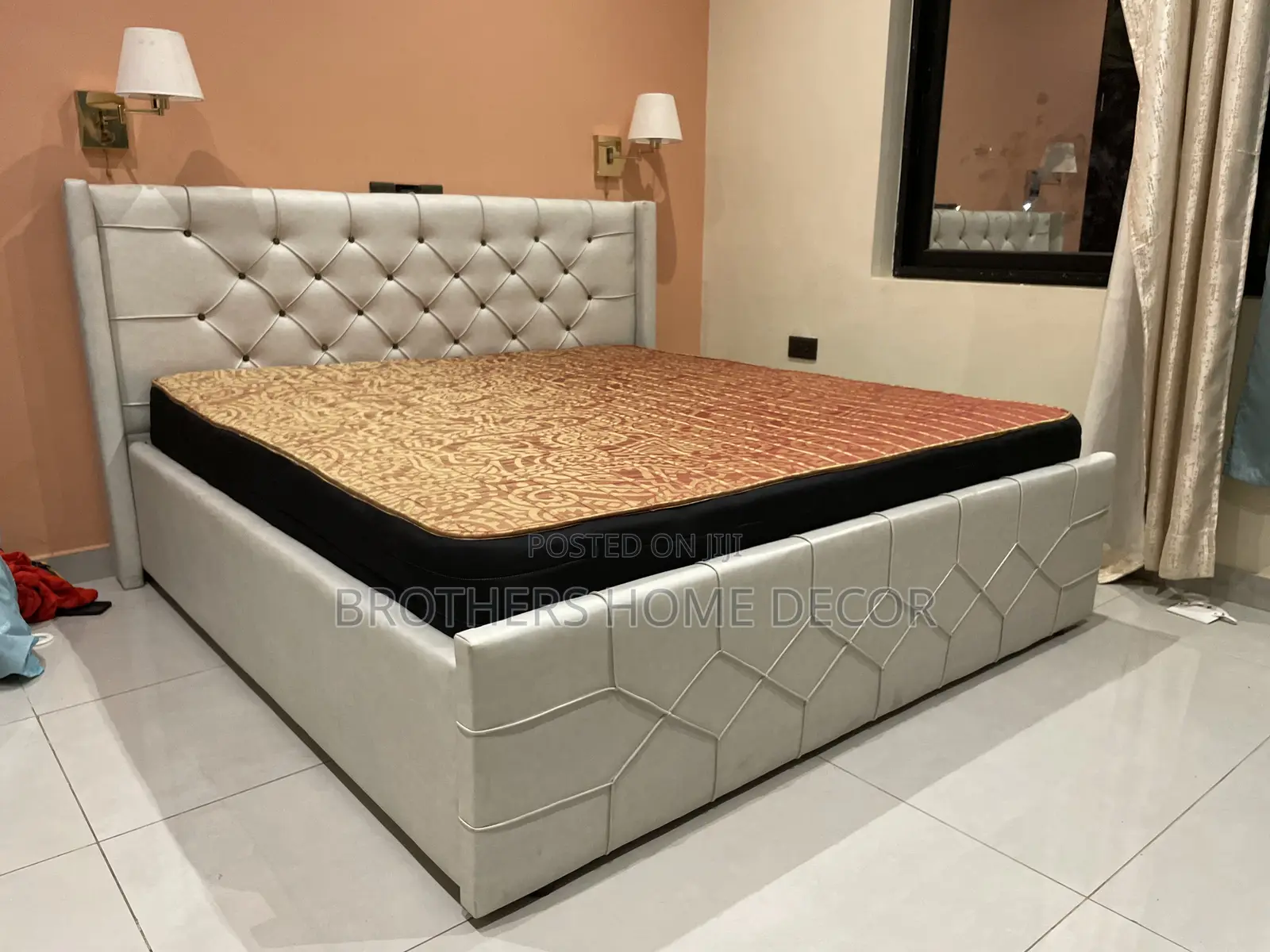 Design Queen Size Bedframe With Mattress// Very Strong