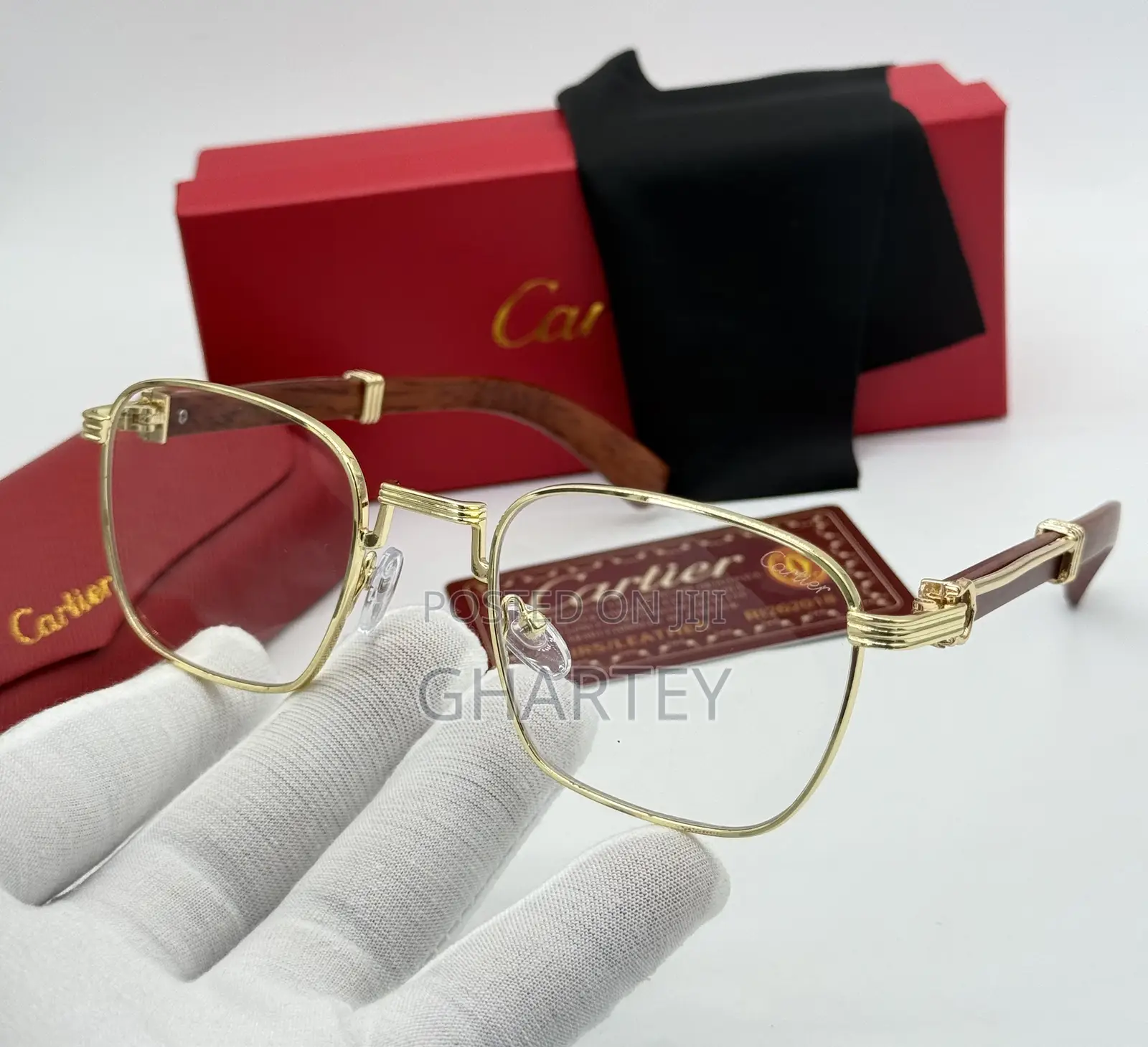 Premium Men’S Cartier Glasses - 5 Samples Displayed