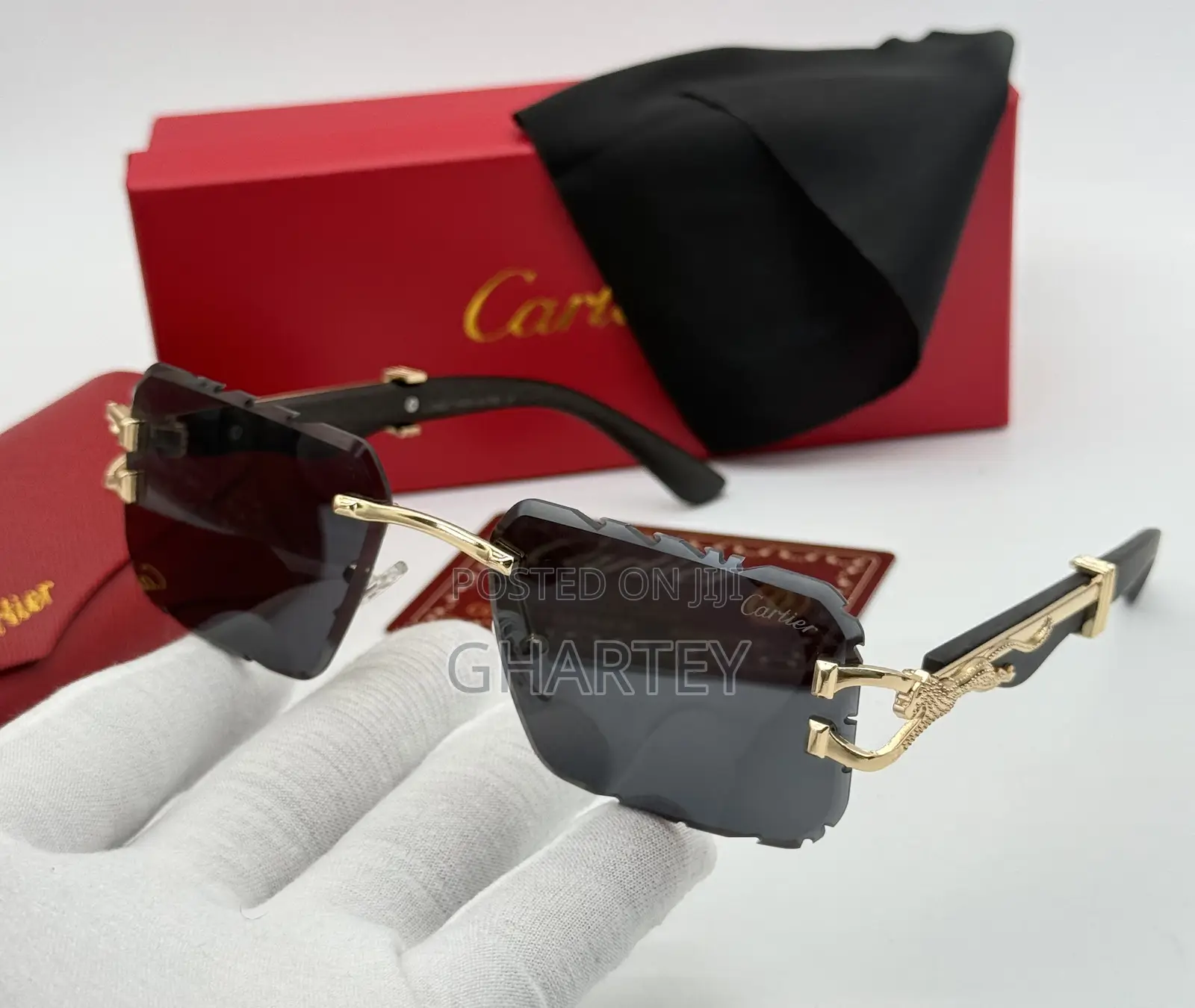 Premium Men’S Cartier Glasses - 5 Samples Displayed
