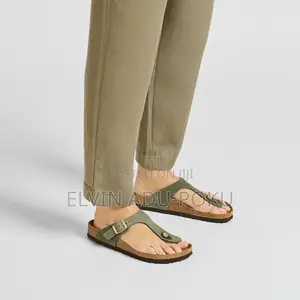 Birkenstock Nubuck Leather Thyme “ Olive Green”