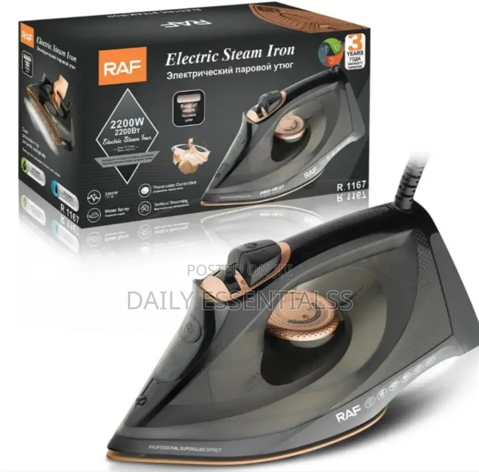 Get It Smooth With Raf 2200w Steam Iron