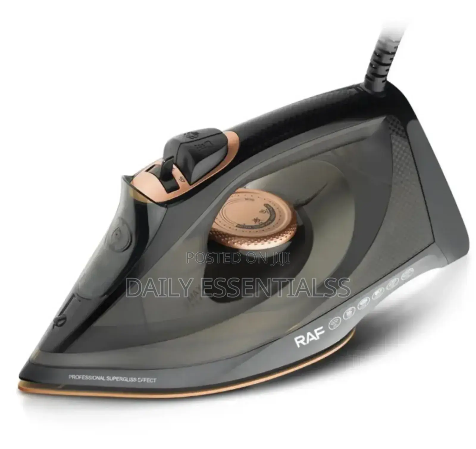 Raf 2200w Steam Iron – Heat Up. Press Down.