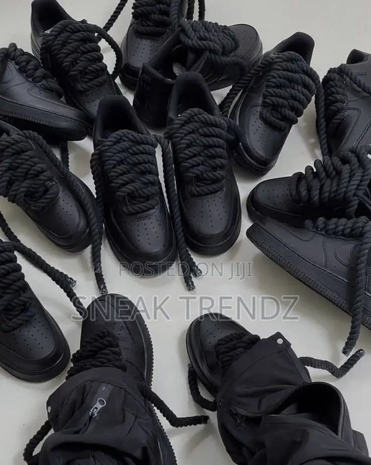 Nike Force Big Lace Black Cat