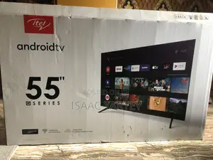 55” Itel Android Tv for Sell. Sliding Used With the Box With Speakers