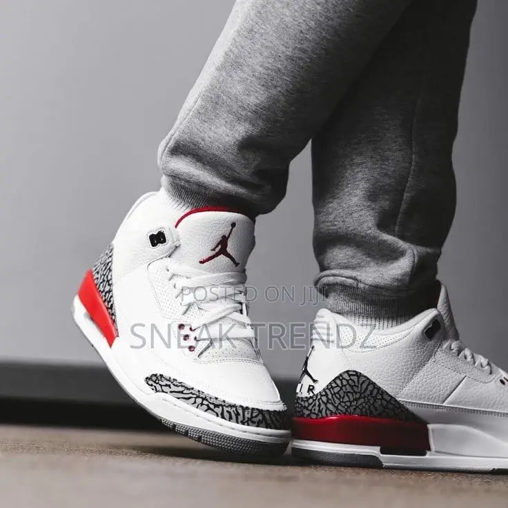 Air Jordan R3 Red White N Black