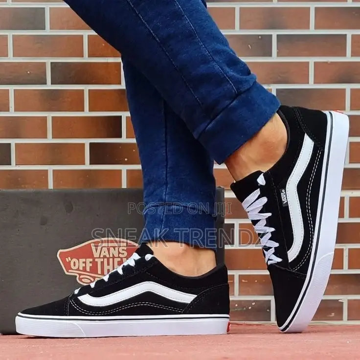 Old Skull Vans Black White