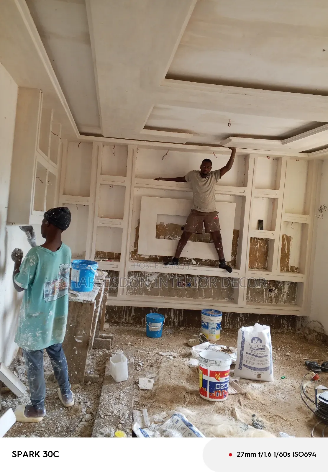 Renovation P O P Ceiling , Tv Stand