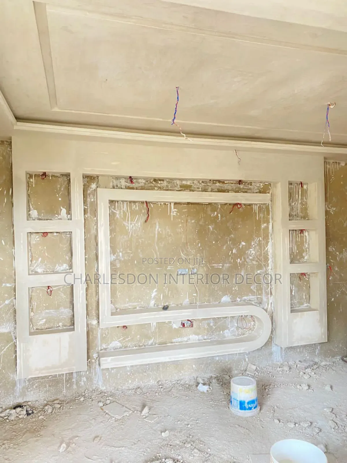 Renovation P O P Ceiling , Tv Stand