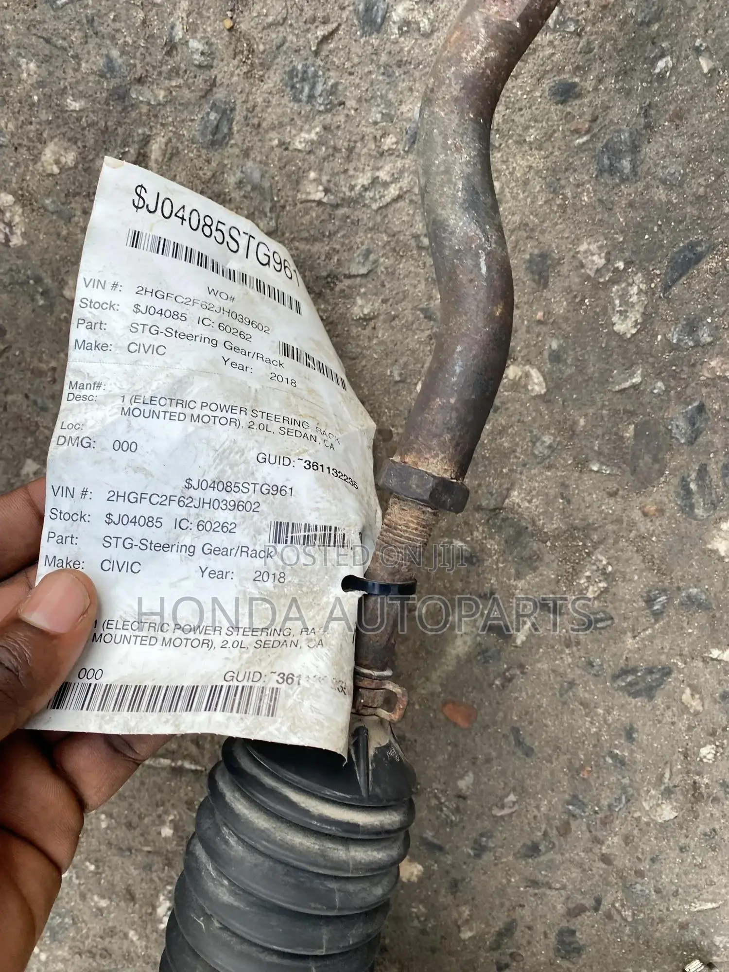 Civic 2016,2018,2020 Steering Rack.