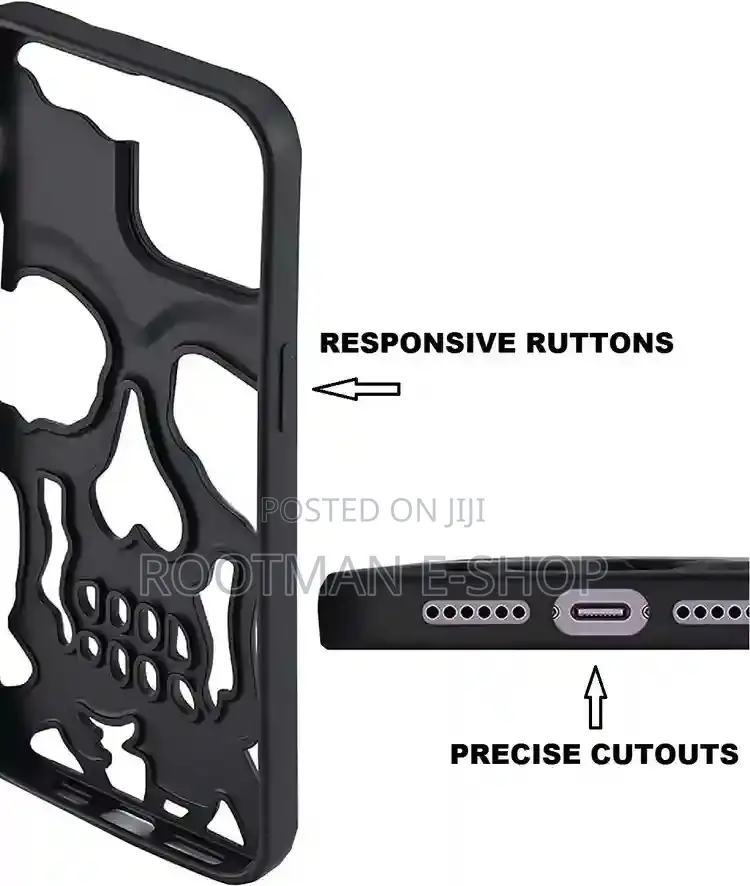 V Volt Compatible With iPhone 11 Pc Case Skull Design
