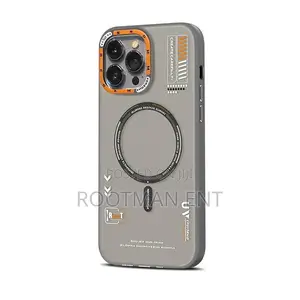 Photo - Tech Style Magnetic Frosted Case for iPhone 15 14 13 Pro Max