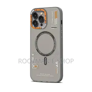 Tech Style Magnetic Frosted Case for iPhone 15 14 13 Pro Max