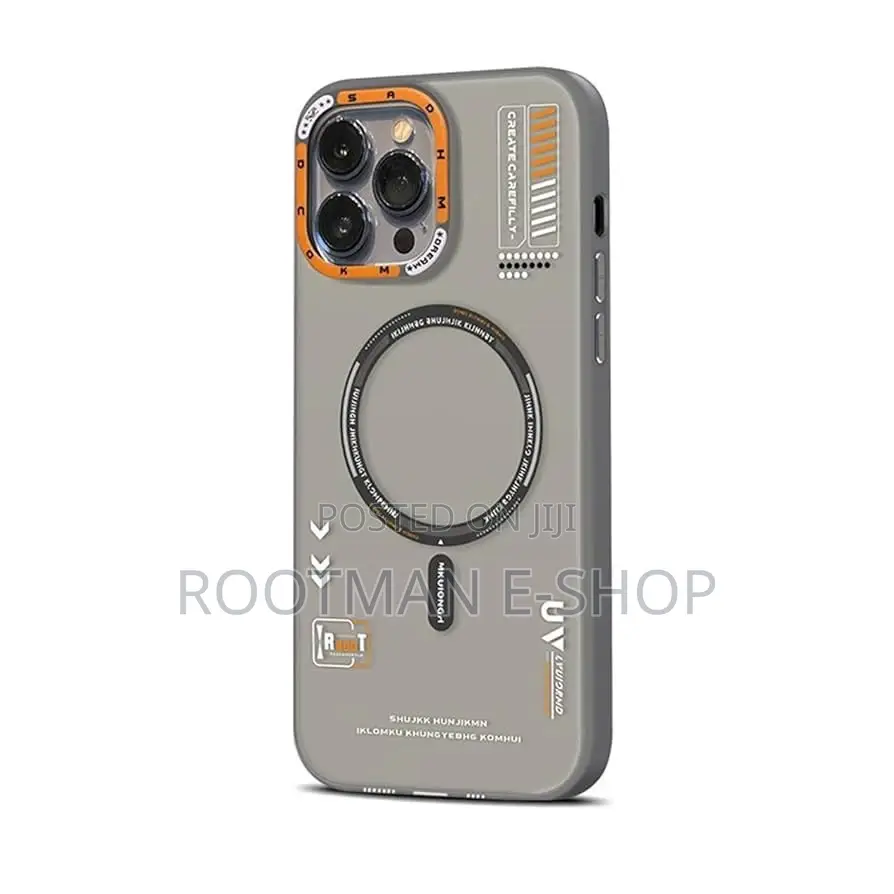 Tech Style Magnetic Frosted Case for iPhone 15 14 13 Pro Max