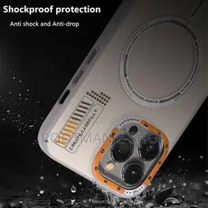 Tech Style Magnetic Frosted Case for iPhone 15 14 13 Pro Max