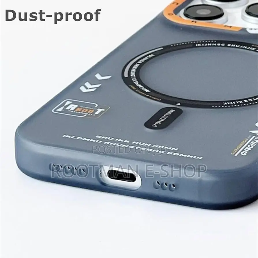 Tech Style Magnetic Frosted Case for iPhone 15 14 13 Pro Max