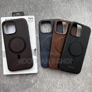 Luxury Leather Wireless Charging Leather Case for iPhone