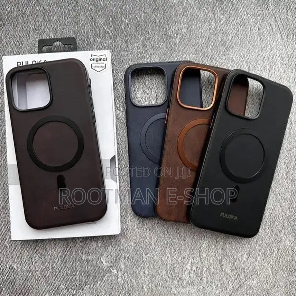Luxury Leather Wireless Charging Leather Case for iPhone