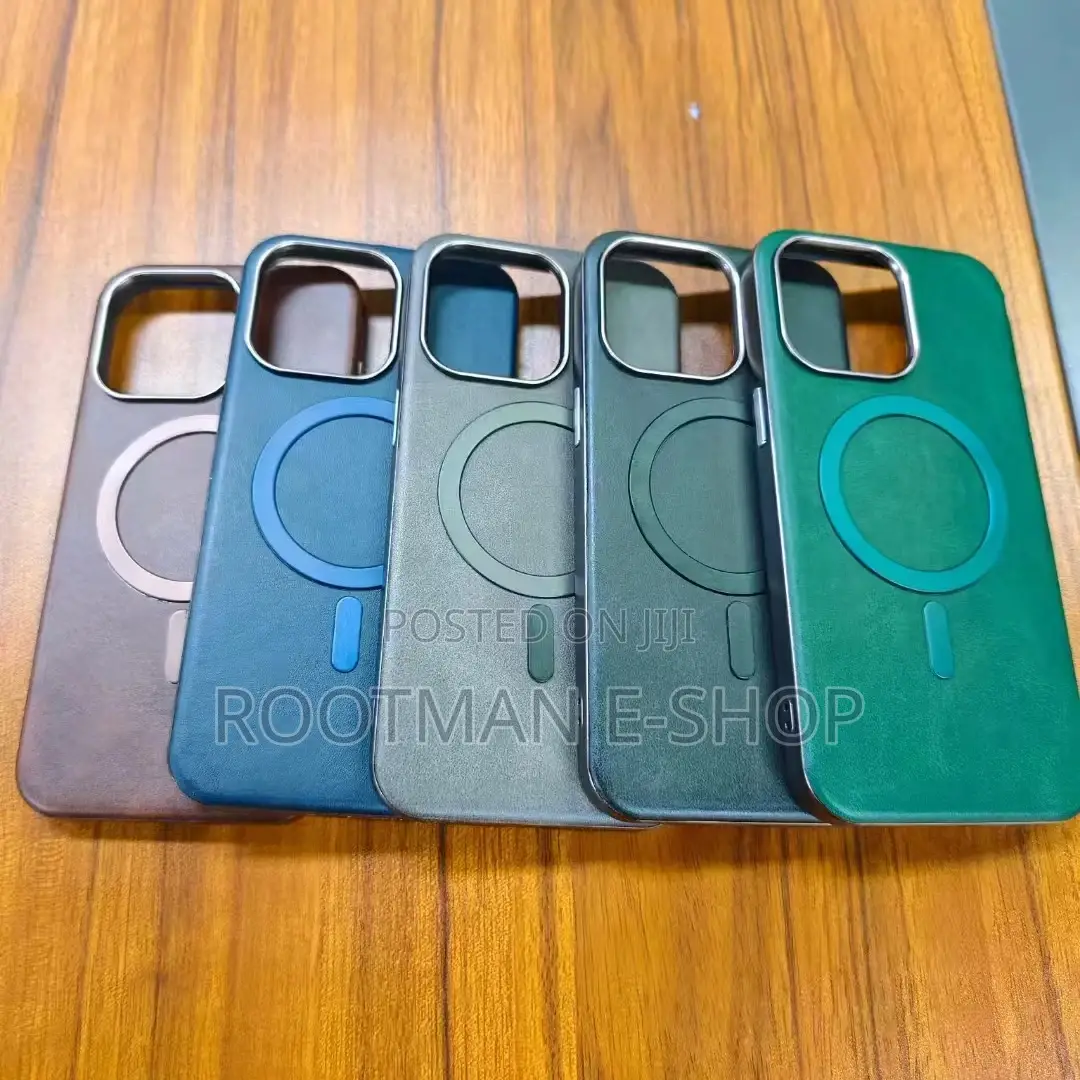 Luxury Leather Wireless Charging Leather Case for iPhone