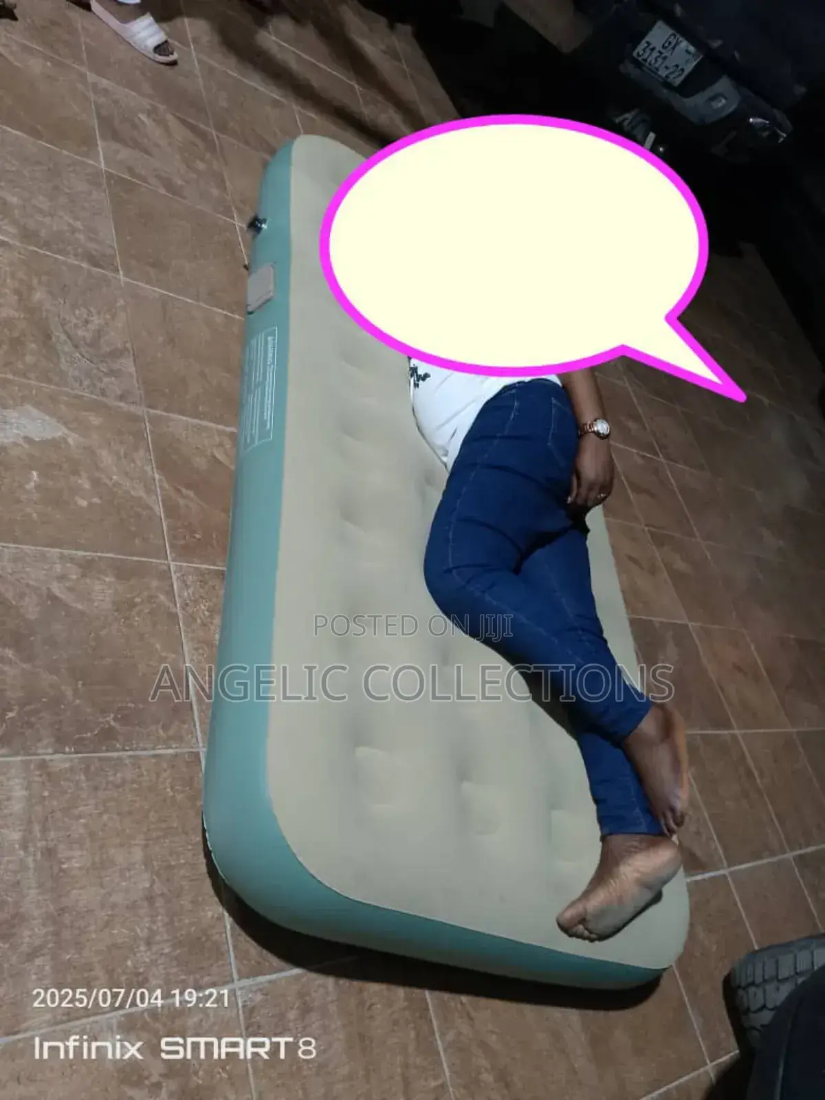 Inflatable Bed /Mattress With Rechargeable Pump