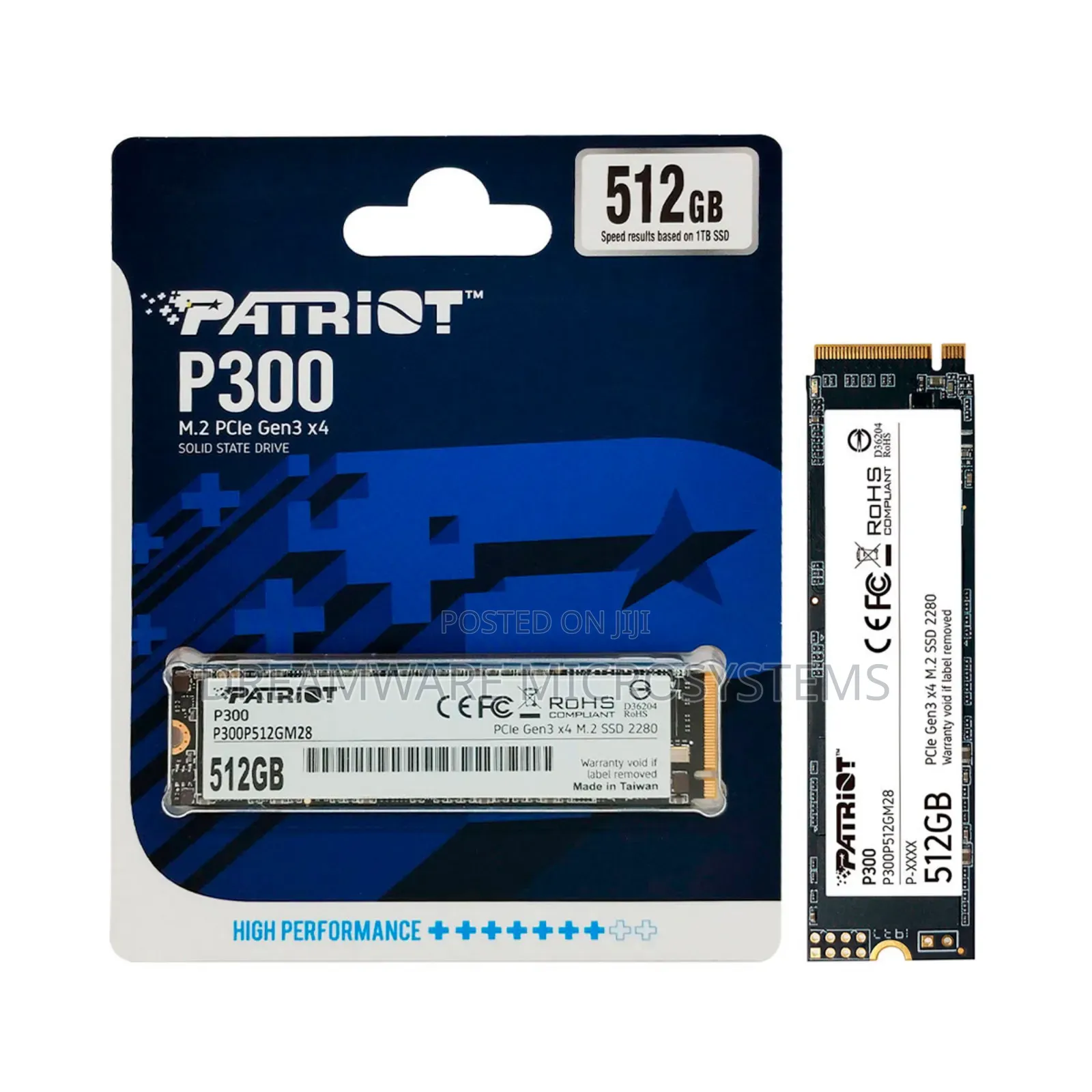 Patriot P300 M.2 512gb SSD Gen 3 X4