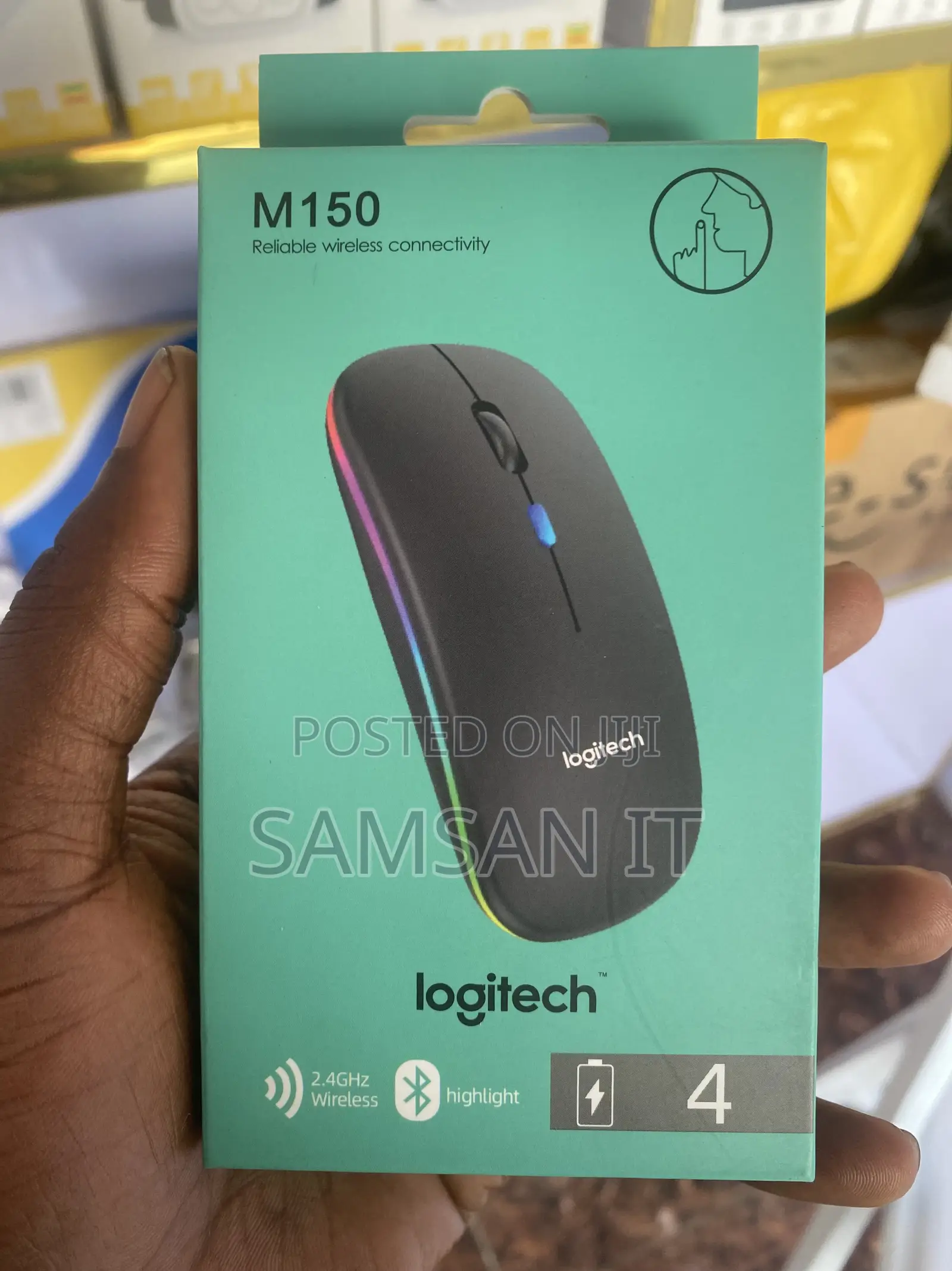 Wireless Rechargeable Dual Mode Logitech Mouse With Lighting