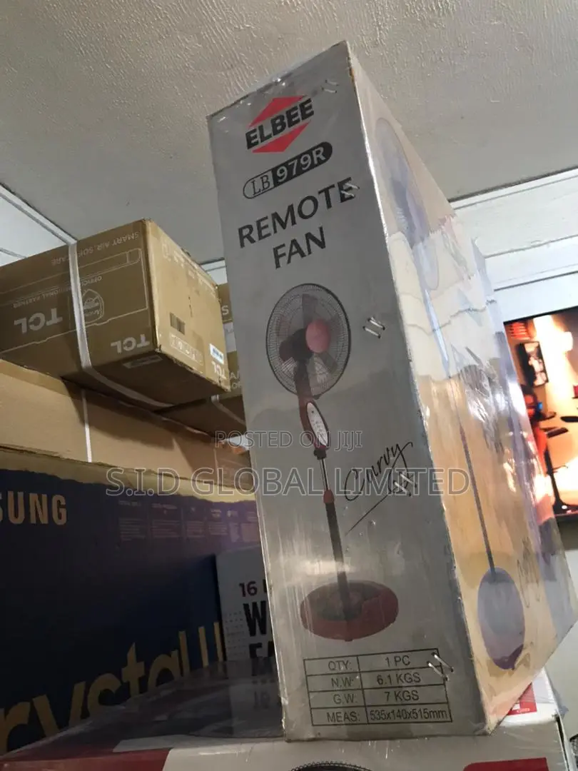 Elbee Stand Fan With Remote Control for Convenience