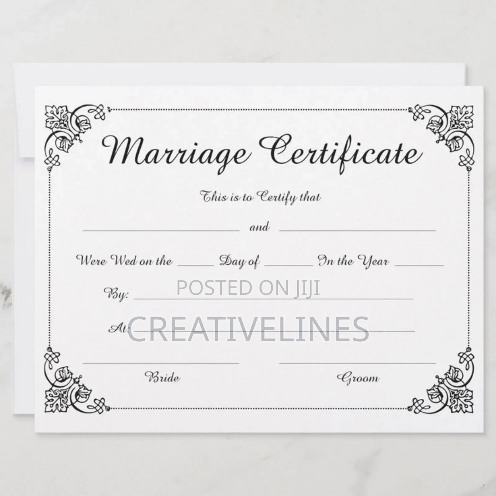 Print Marriage Certificate