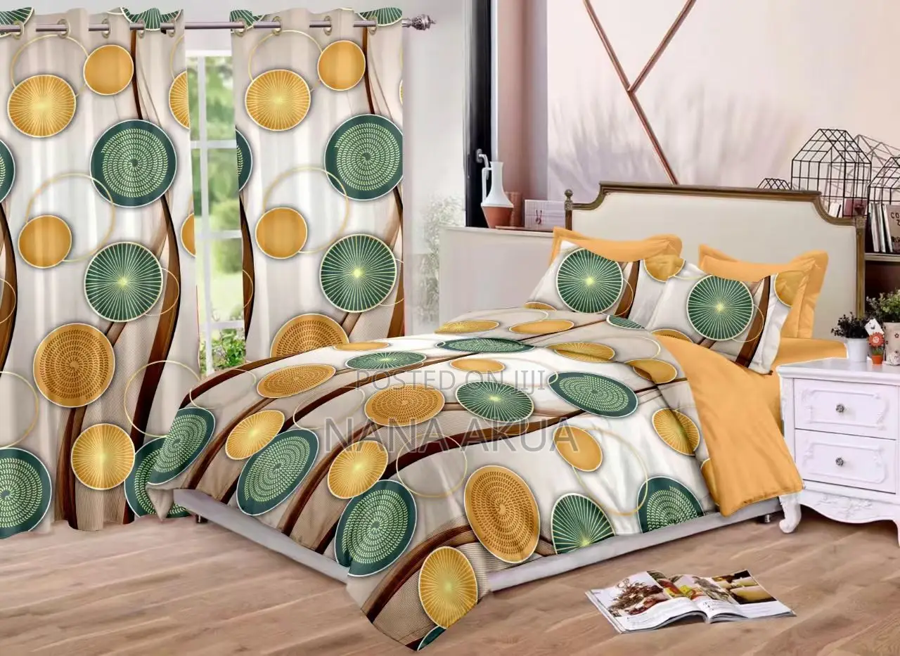 Bedsheet With Curtain