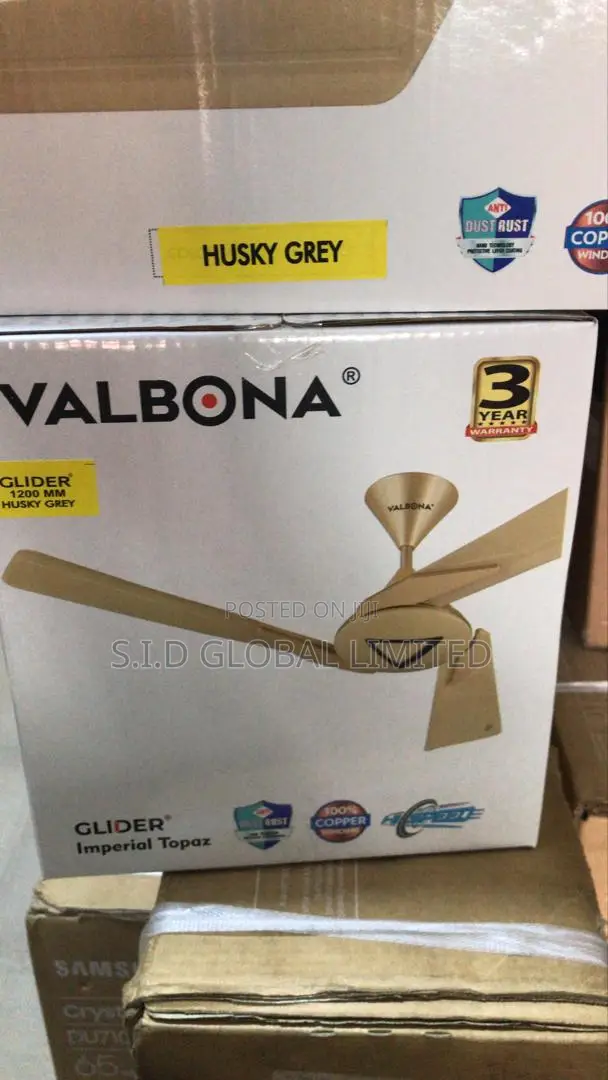 Husky Grey Aluminum Blades 48" Ceiling Fan