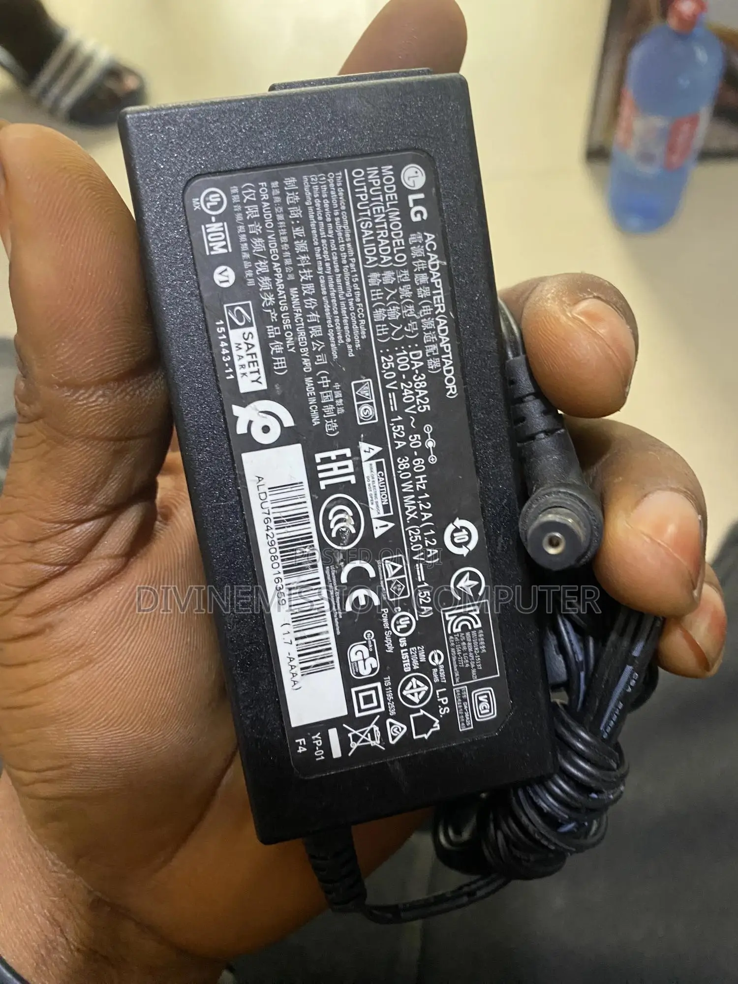 Lg Sound Bars Adapter, 25v—1.52a, 38w