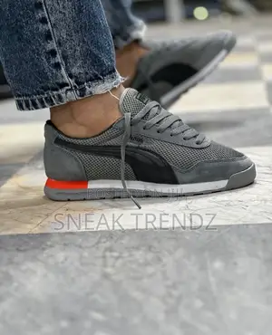 Puma Jogger Black Ash N Red