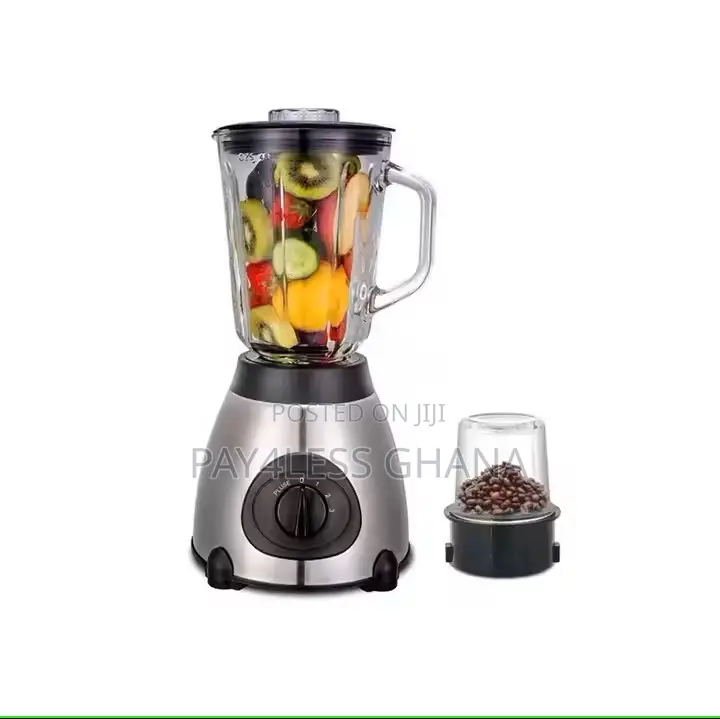 High-Speed Electric Blender 2-in-1 Glass Jug