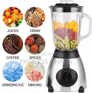 High-Speed Electric Blender 2-in-1 Glass Jug