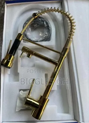 Swivel Pullout Sink Tap- Gold