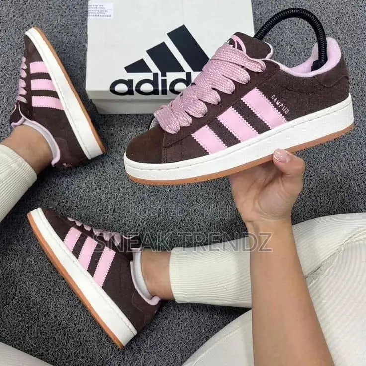 Adidas Campus Coffee Brown N Pink