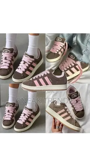 Adidas Campus Coffee Brown N Pink