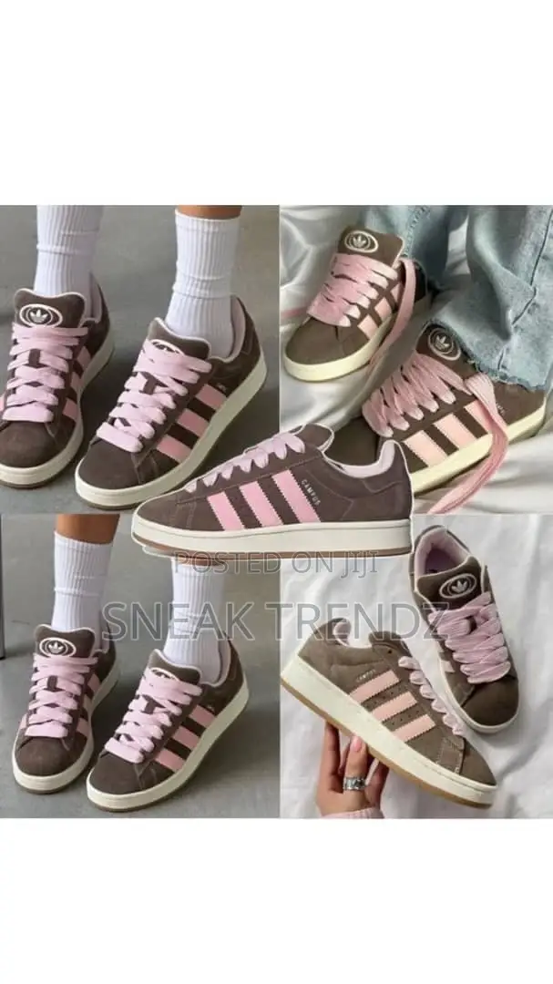 Adidas Campus Coffee Brown N Pink