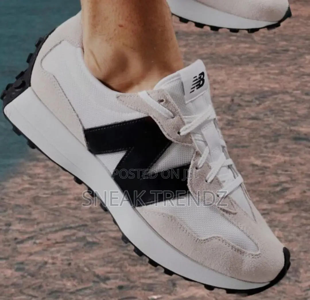 New Balance White Black