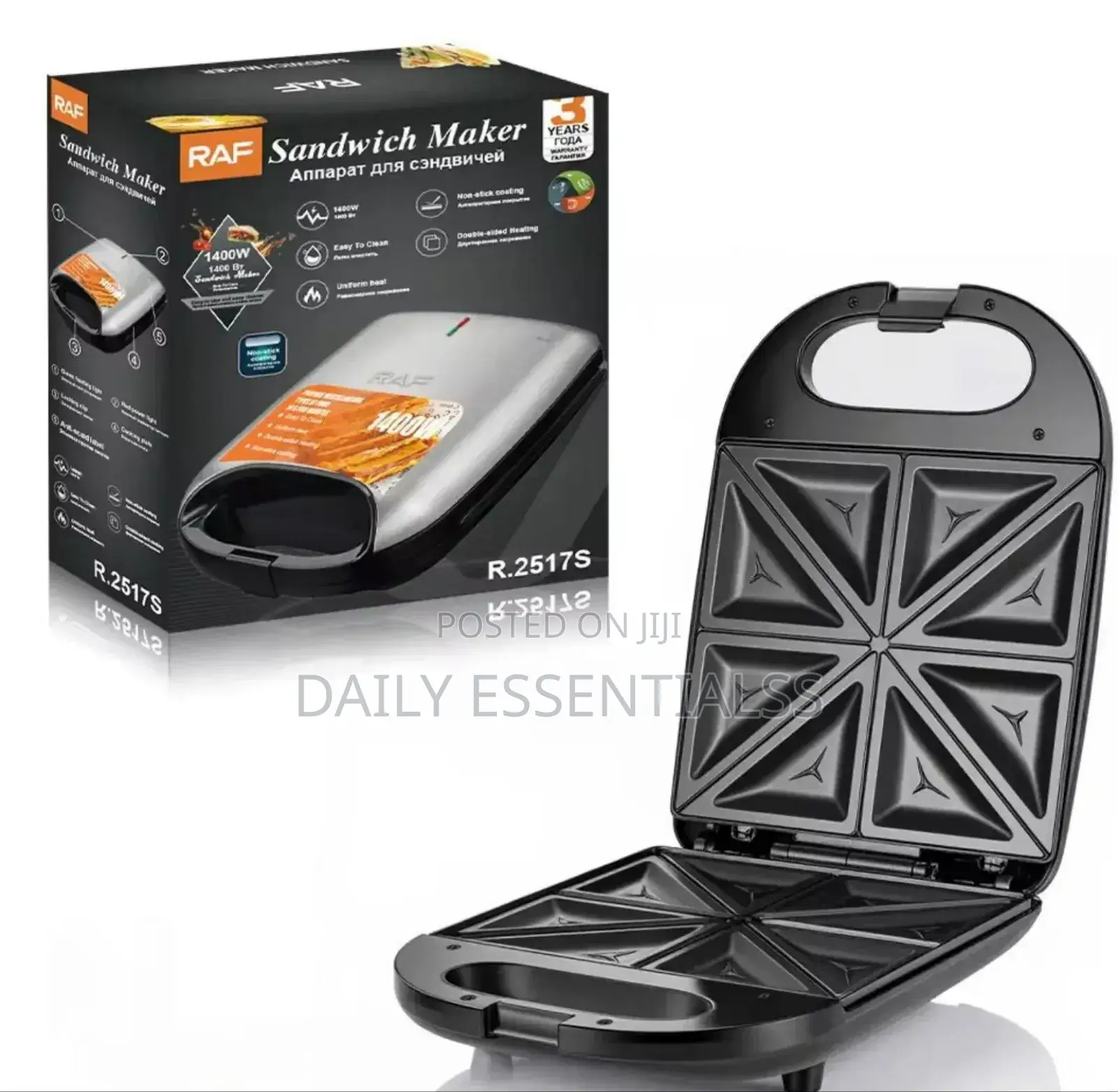 Raf 750w Sandwich Maker – Fast, Easy Tasty