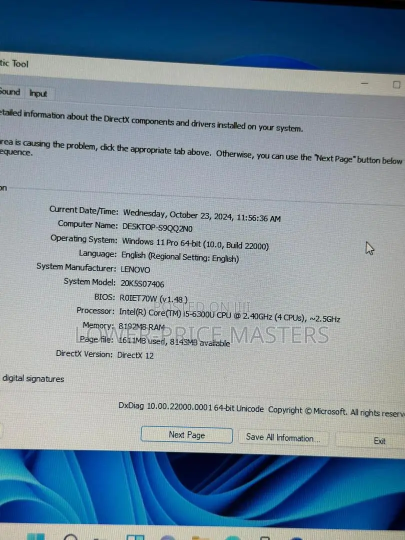 New Laptop Lenovo ThinkPad X260 8GB Intel Core I5 SSD 256GB