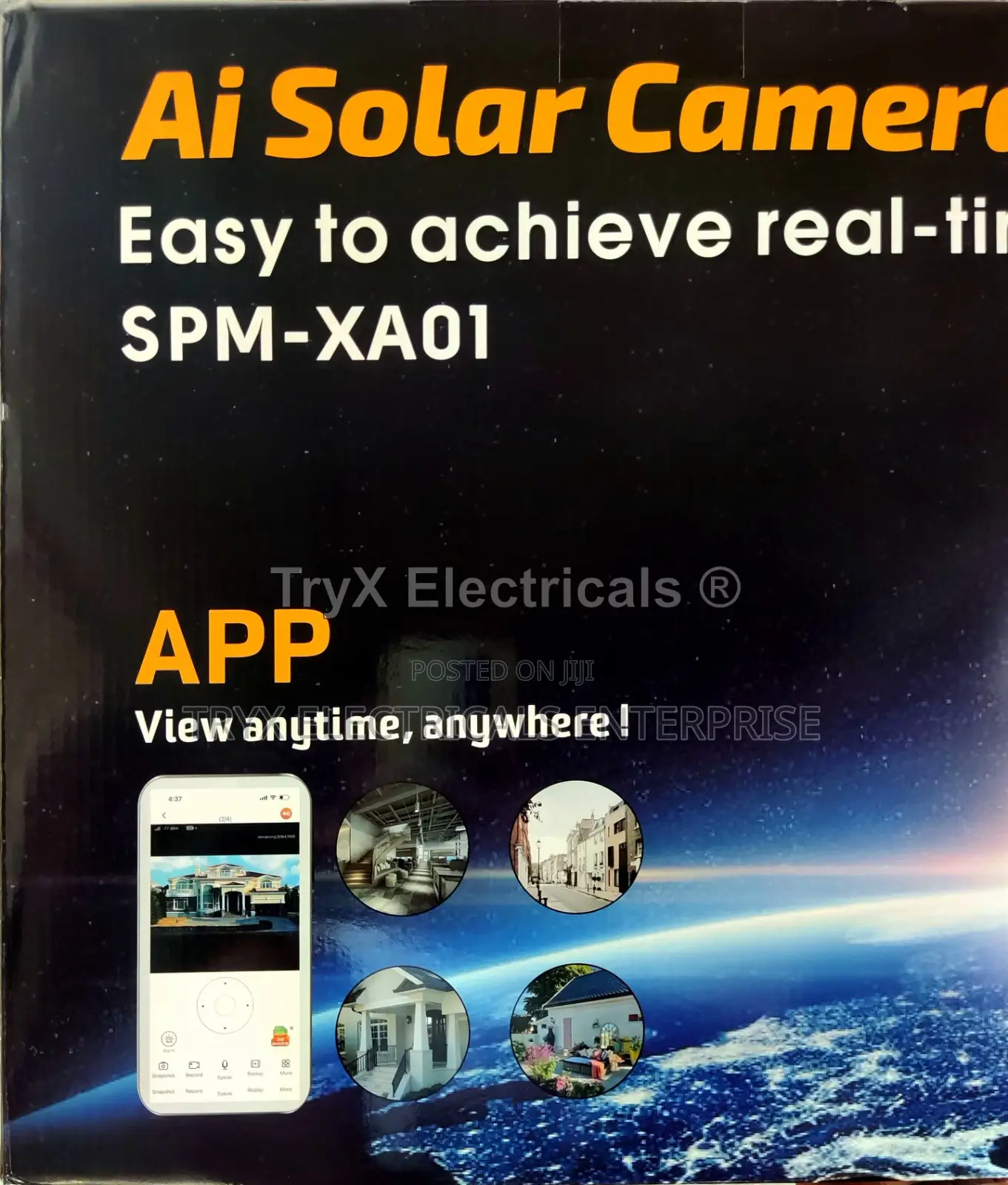 450w Xiangyao Solar Surveillance Street Light 4g + 32gb Sd