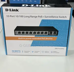 D-Link 10-Port Long Range Poe + Surveillance Switch
