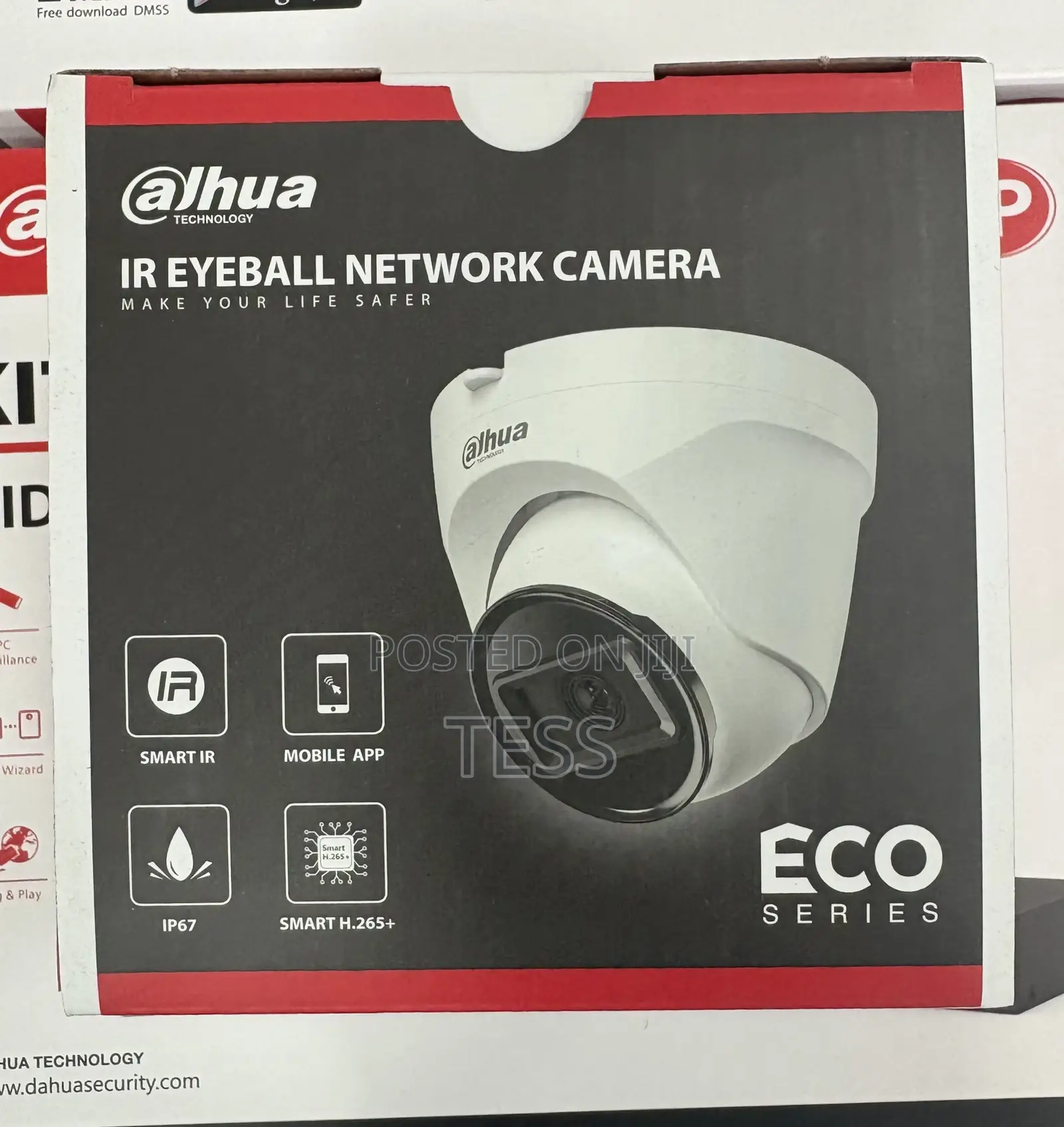 Dahua 2mp Ip Camera Ir Indoor Fixed-Focal Eyeball Ipc-T1e20