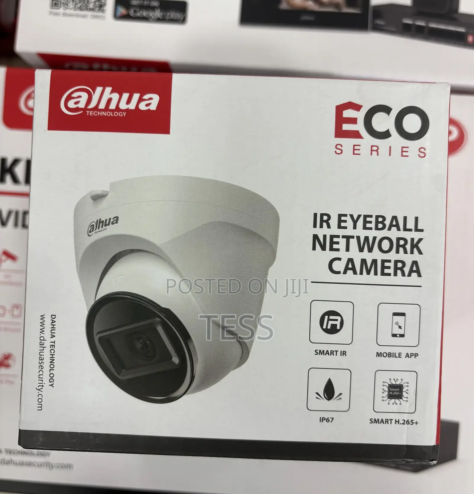 Dahua 2mp Ip Camera Ir Indoor Fixed-Focal Eyeball Ipc-T1e20