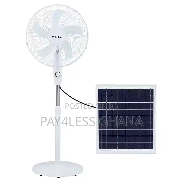 Rechargeable Solar Fan Standing: Ac/Dc Powered