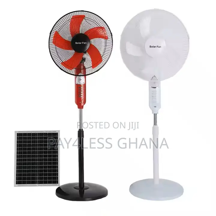 Rechargeable Solar Fan Standing: Ac/Dc Powered
