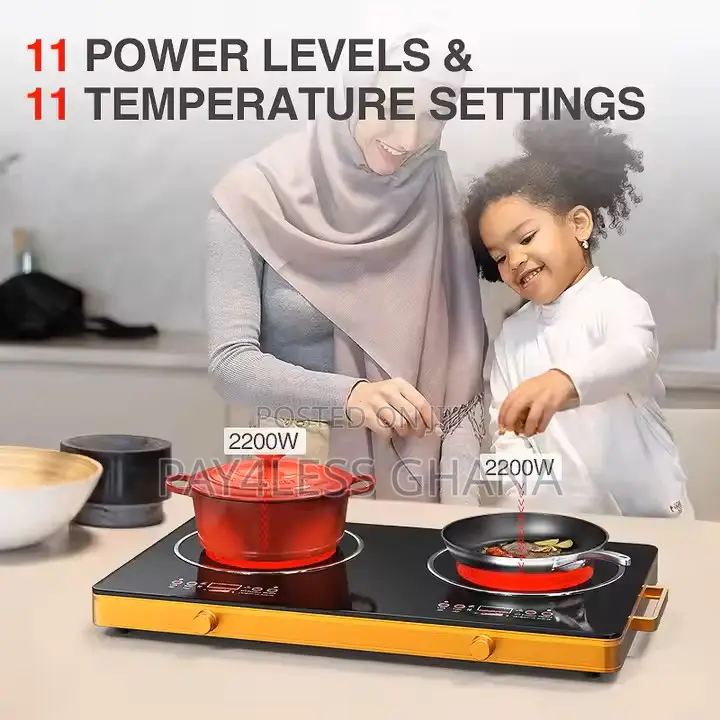 Double Plate Electric Ceramic Cooktop Stove