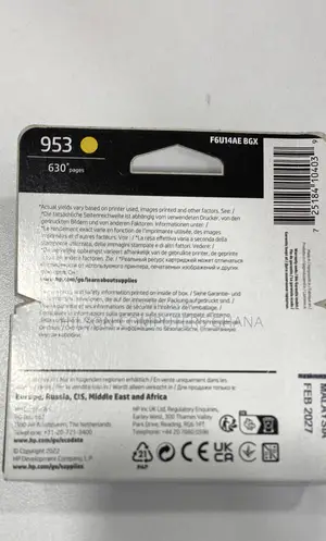 Hp 953 Original Ink Cartridge - Yellow