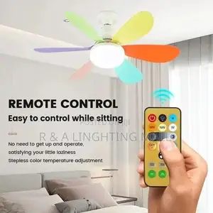 Led Adjustable 3 Levels Fan Ceiling Light - 40w - Multicolor
